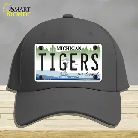 Tigers Michigan State Novelty License Plate Hat Cotton / Charcoal