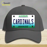 Cardinals Missouri State Novelty License Plate Hat Cotton / Charcoal