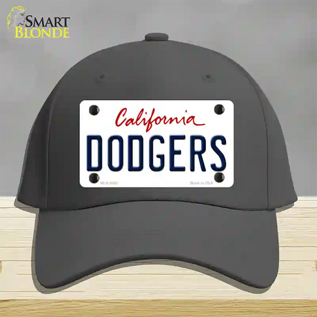 Dodgers California State Novelty License Plate Hat Cotton / Charcoal