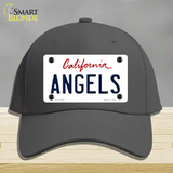 Angels California State Novelty License Plate Hat Cotton / Charcoal