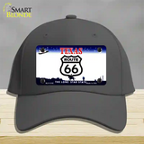 Route 66 Shield Texas Novelty License Plate Hat Cotton / Charcoal