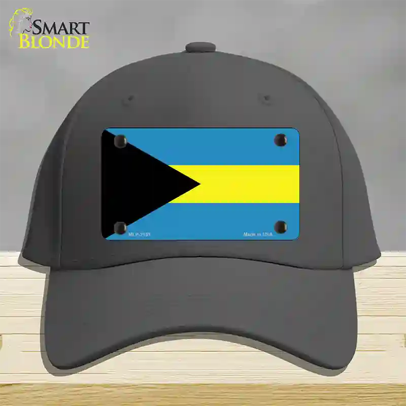 Bahamas Flag Novelty License Plate Hat Cotton / Charcoal