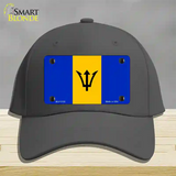 Barbados Flag Novelty License Plate Hat Cotton / Charcoal