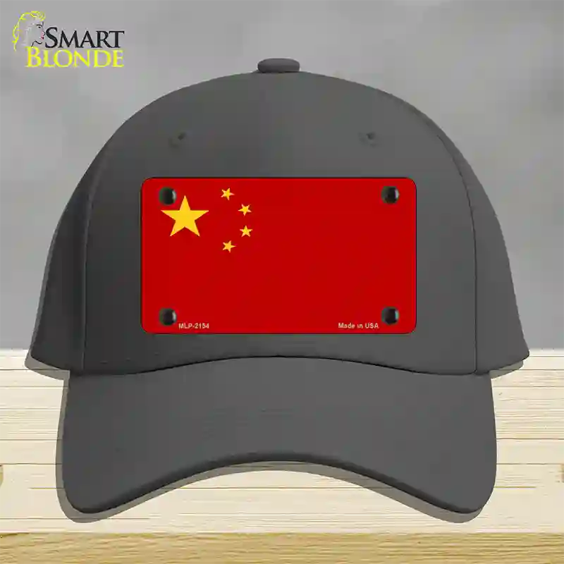 China Flag Novelty License Plate Hat Cotton / Charcoal