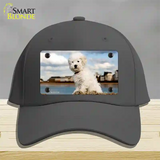 Bichon Frise Dog Novelty License Plate Hat Cotton / Charcoal