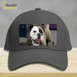 Bulldog Dog Novelty License Plate Hat Cotton / Charcoal