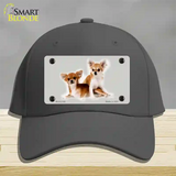 Chihuahua Dog Novelty License Plate Hat Cotton / Charcoal