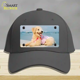 Poodle Dog Novelty License Plate Hat Cotton / Charcoal