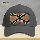 Snake Skin Novelty License Plate Hat Cotton / Charcoal