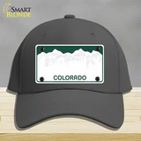 Colorado Green State Blank Novelty License Plate Hat Cotton / Charcoal