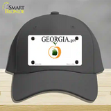 Georgia State Blank Novelty License Plate Hat Cotton / Charcoal