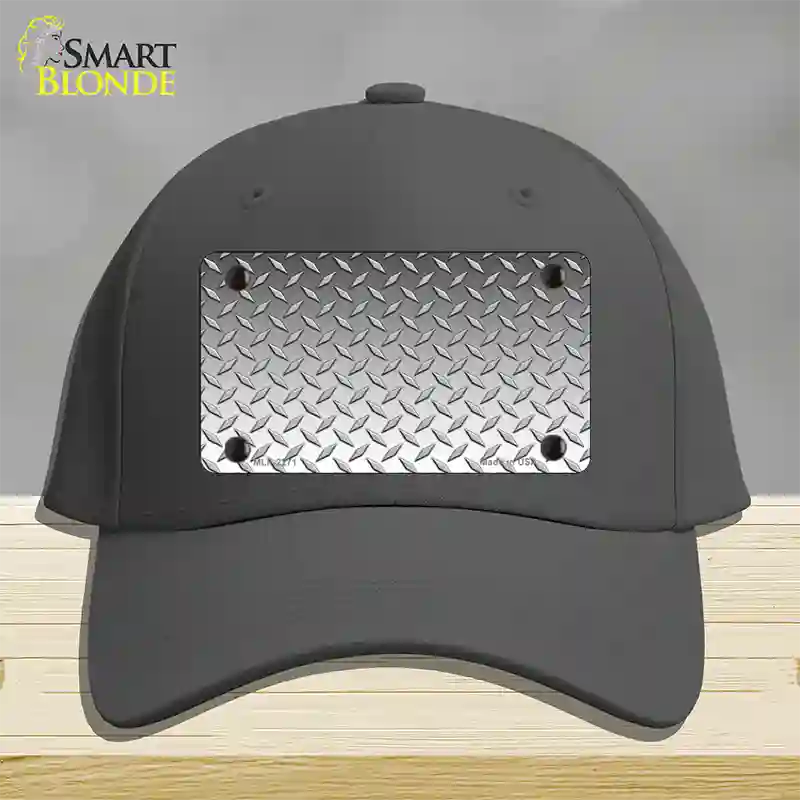 Diamond Silver Novelty License Plate Hat Cotton / Charcoal