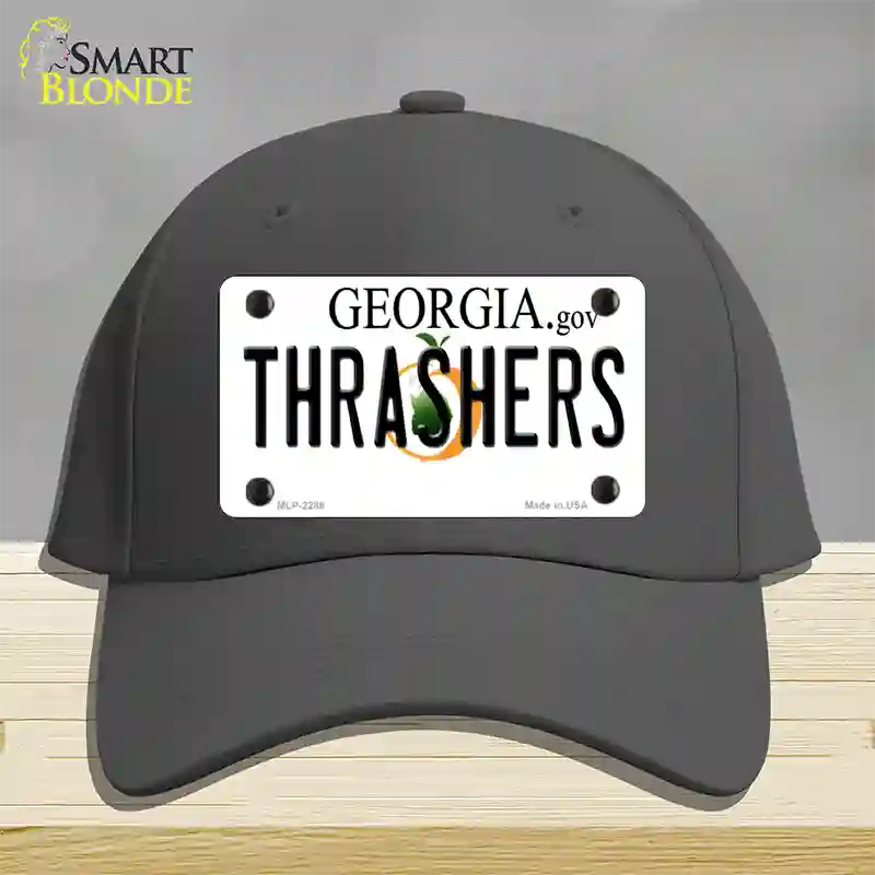 Thrashers Georgia State Novelty License Plate Hat Cotton / Charcoal