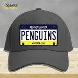 Penguins Pennsylvania State Novelty License Plate Hat Cotton / Charcoal