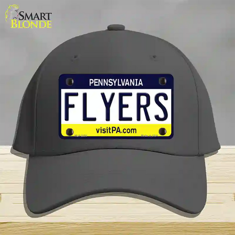 Flyers Pennsylvania State Novelty License Plate Hat Cotton / Charcoal