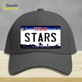 Stars Texas State Novelty License Plate Hat Cotton / Charcoal