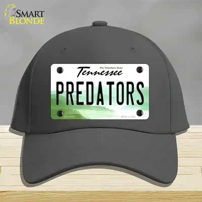 Predators Tennessee State Novelty License Plate Hat Cotton / Charcoal