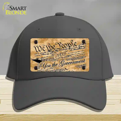 We The People Novelty License Plate Hat Cotton / Charcoal