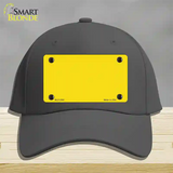 Yellow Solid Novelty License Plate Hat Cotton / Charcoal