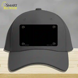 Black Solid Novelty License Plate Hat Cotton / Charcoal