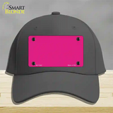 Pink Solid Novelty License Plate Hat Cotton / Charcoal