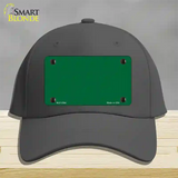 Green Solid Novelty License Plate Hat Cotton / Charcoal