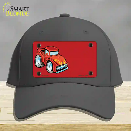 Cartoon Classic Effie Offset Novelty License Plate Hat Cotton / Charcoal