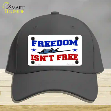 Freedom Isnt Free Novelty License Plate Hat Cotton / Charcoal