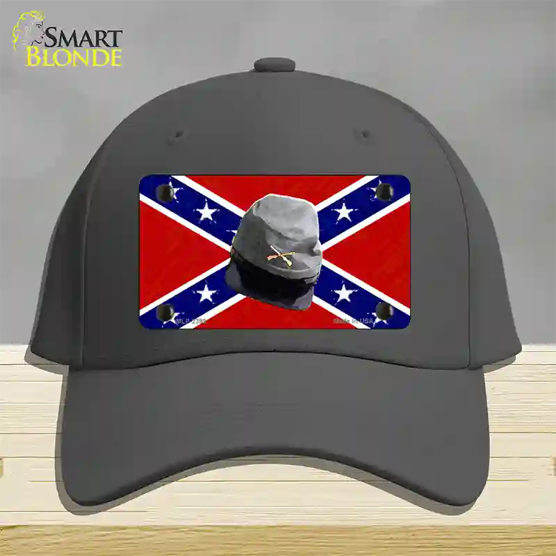 Confederate Army Cap Novelty License Plate Hat Cotton / Charcoal