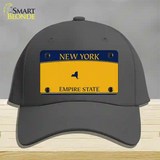 New York State Blanks Novelty License Plate Hat Cotton / Charcoal