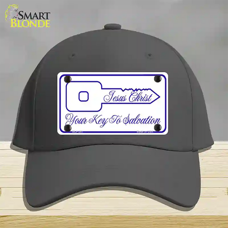 Your Key To Salvation Novelty License Plate Hat Cotton / Charcoal