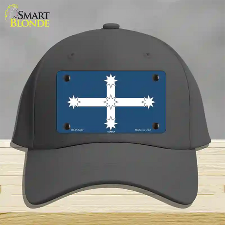 Eureka Flag Novelty License Plate Hat Cotton / Charcoal