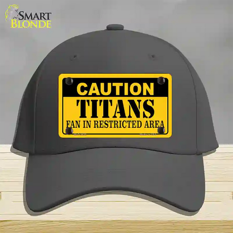 Caution Titans Novelty License Plate Hat Cotton / Charcoal