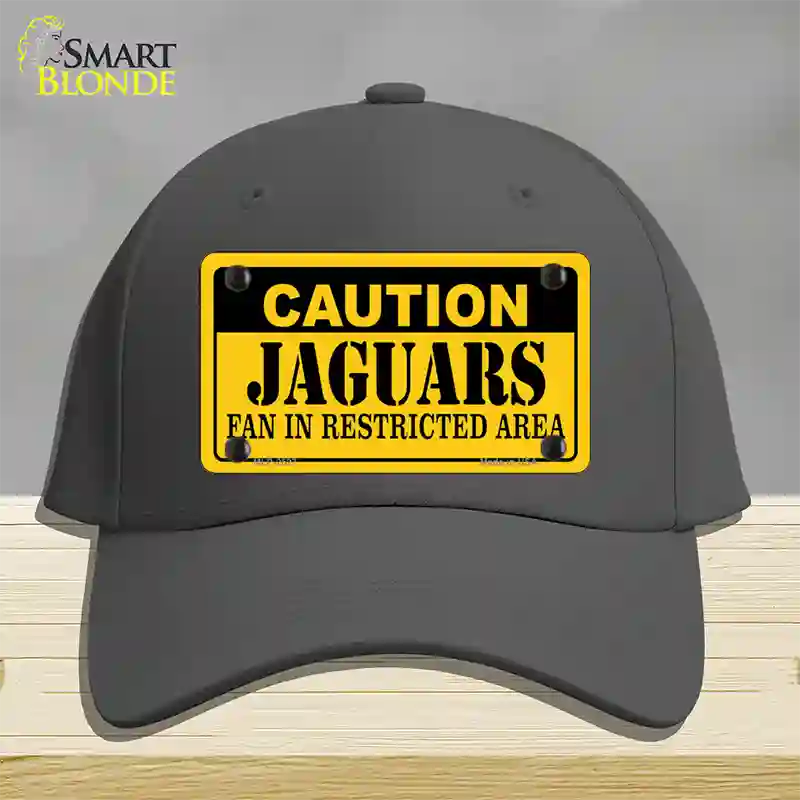 Caution Jaguars Novelty License Plate Hat Cotton / Charcoal