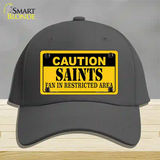 Caution Saints Novelty License Plate Hat Cotton / Charcoal