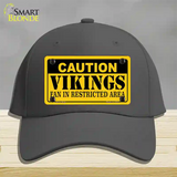 Caution Vikings Novelty License Plate Hat Cotton / Charcoal