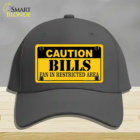 Caution Bills Novelty License Plate Hat Cotton / Charcoal