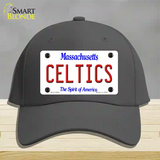 Celtics Massachusetts State Novelty License Plate Hat Cotton / Charcoal