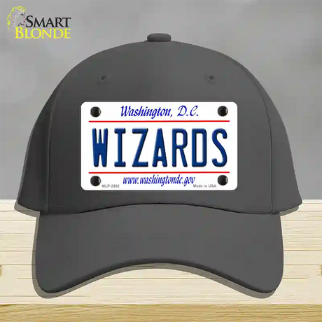 Wizards Washington DC State Novelty License Plate Hat Cotton / Charcoal