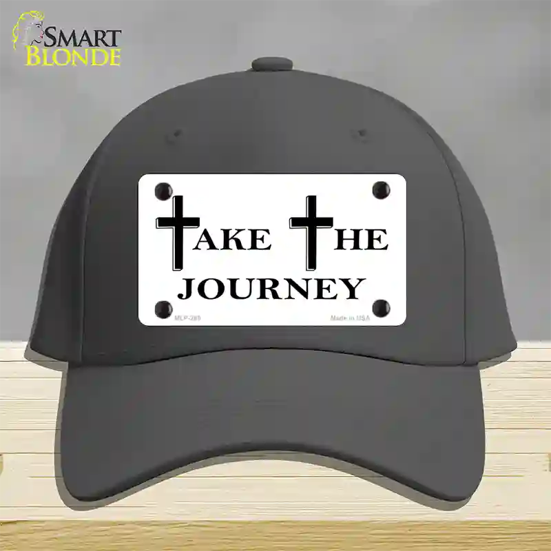 Take The Journey Vanity Novelty License Plate Hat Cotton / Charcoal