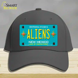 Aliens New Mexico Teal Novelty License Plate Hat Cotton / Charcoal