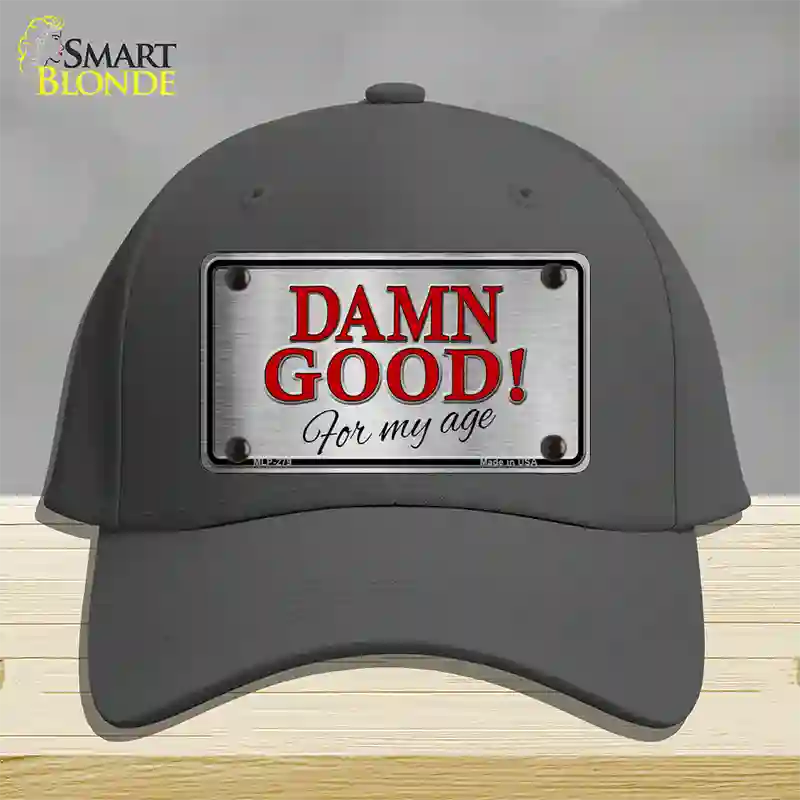 Damn Good Novelty License Plate Hat Cotton / Charcoal