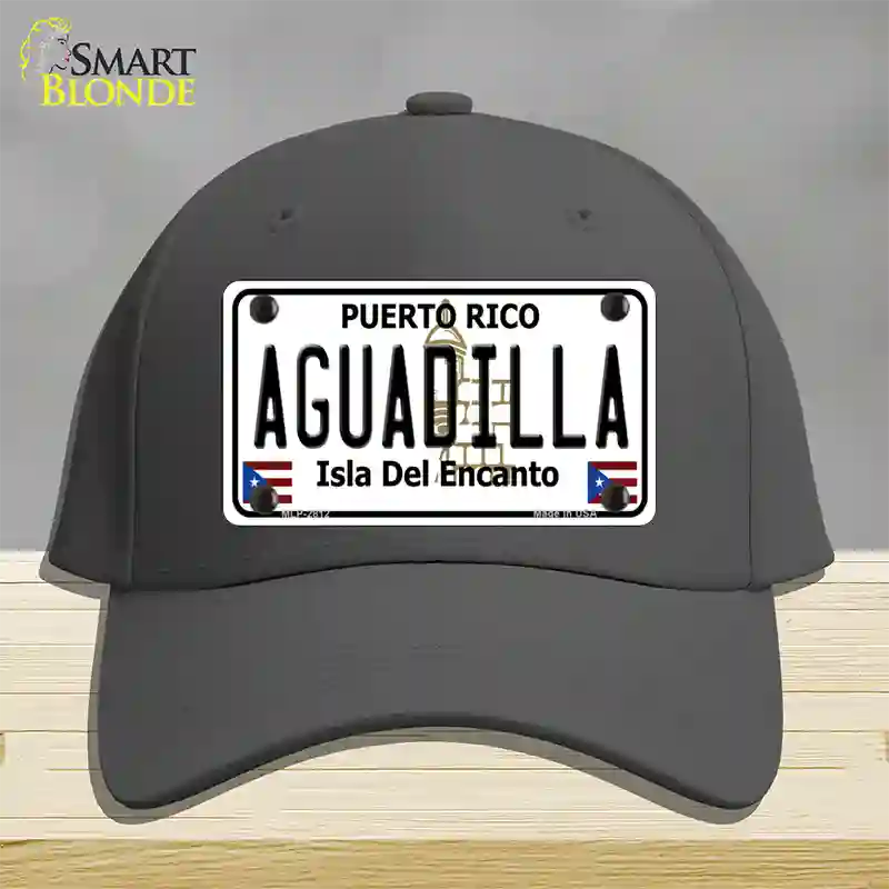 Aguadilla Puerto Rico Novelty License Plate Hat Cotton / Charcoal