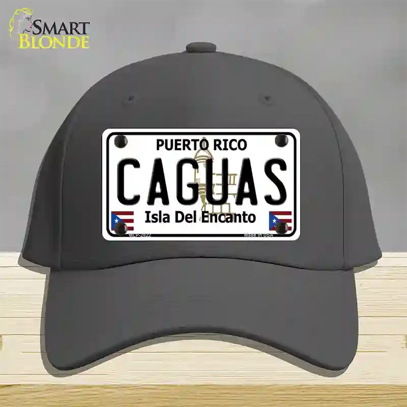 Caguas Novelty License Plate Hat Cotton / Charcoal