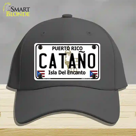 Catano Puerto Rico Novelty License Plate Hat Cotton / Charcoal