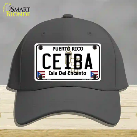 Ceiba Novelty License Plate Hat Cotton / Charcoal