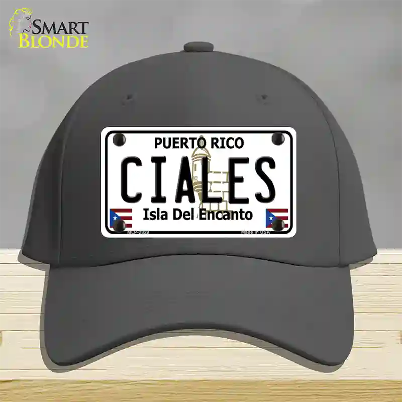 Ciales Novelty License Plate Hat Cotton / Charcoal