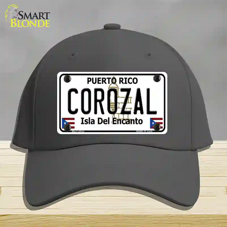 Corozal Novelty License Plate Hat Cotton / Charcoal