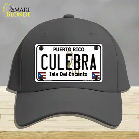 Culebra Novelty License Plate Hat Cotton / Charcoal