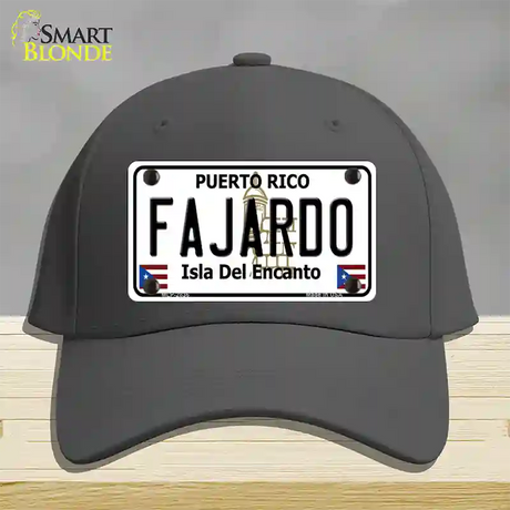 Fajardo Novelty License Plate Hat Cotton / Charcoal